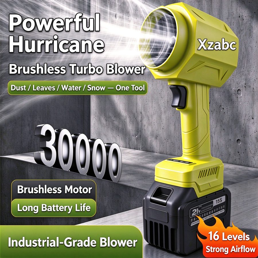 Xzabc 600W Cordless Brushless Turbo Blower