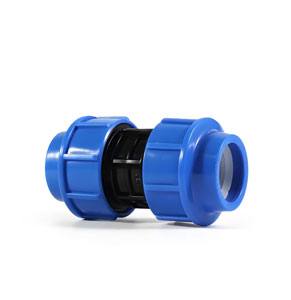 Union coupling fitting with blue ends
