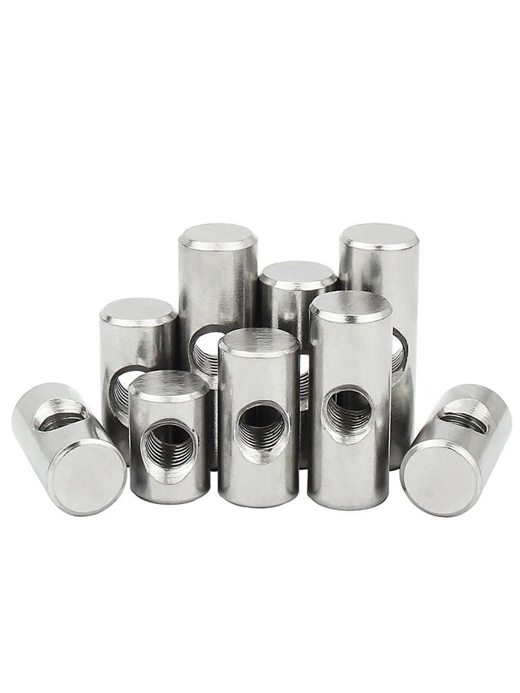 Group of stainless steel cylinder pins with pre-drilled holes