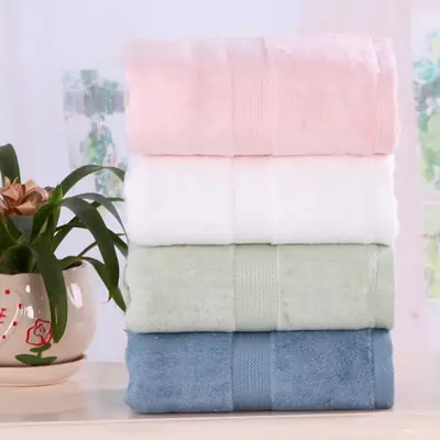 Diamond Bamboo Fiber Cotton Towel Thickened Soft and Comfortable Customizable Logo Bamboo Cotton Towel