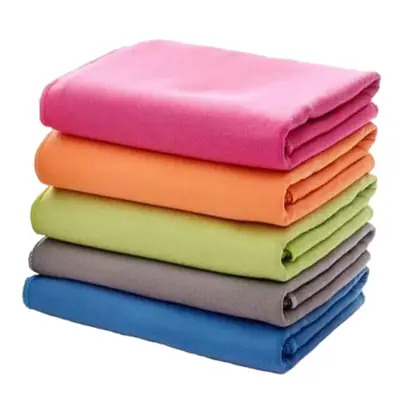 Manufacturer's Customized 40*80 Size Mesh Pocket Multi Color Microfiber Quick Dry Sport Towel