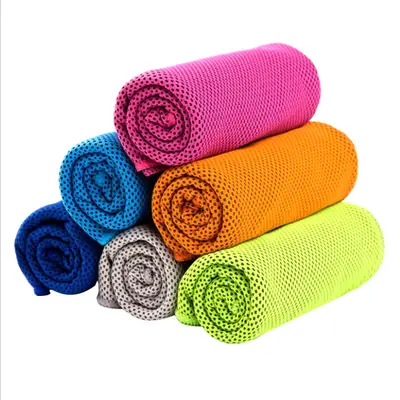 Practical Printed Quick-Dry Ice Towel Soft Polyester Microfiber for Sports Workout Travel