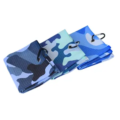 Wholesale Golf Towel Microfiber Full Color Printed Golf Towel for Sports Golf