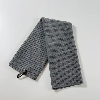 Factory Direct Eco-Friendly Quick-Dry Microfiber Golf Towel with Customizable Logo for Sports Use
