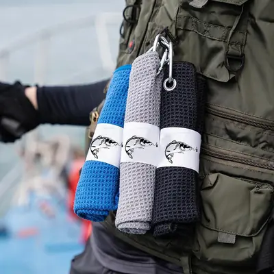 Factory Customized Fishing Towel with Logo Super Cleaning Power Microfiber Fishing Towel