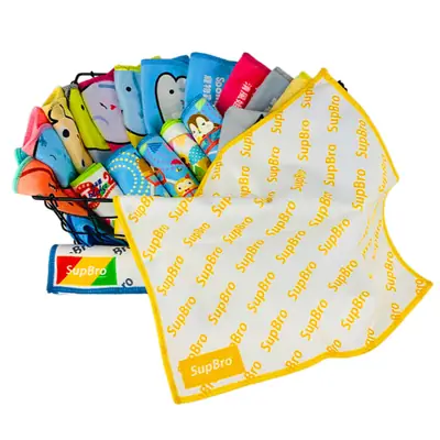 High-quality Ultra-fine Microfiber Towel Quick-Dry Custom Logo and Pattern Sublimation Print Sports Hand Wash