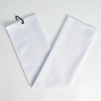 Custom Printing Logo Golf Towel Clean and Wipe Waffle Weave Microfiber Golf Towel for Sports
